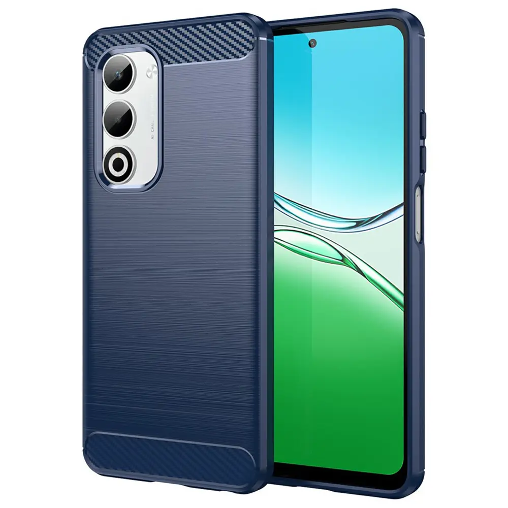 Techsuit Carbon Silicone pro Oppo A5 4G A5 5G modrý