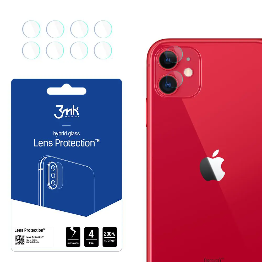 3mk Lens Protection (4 pack) iPhone 11 průhledný