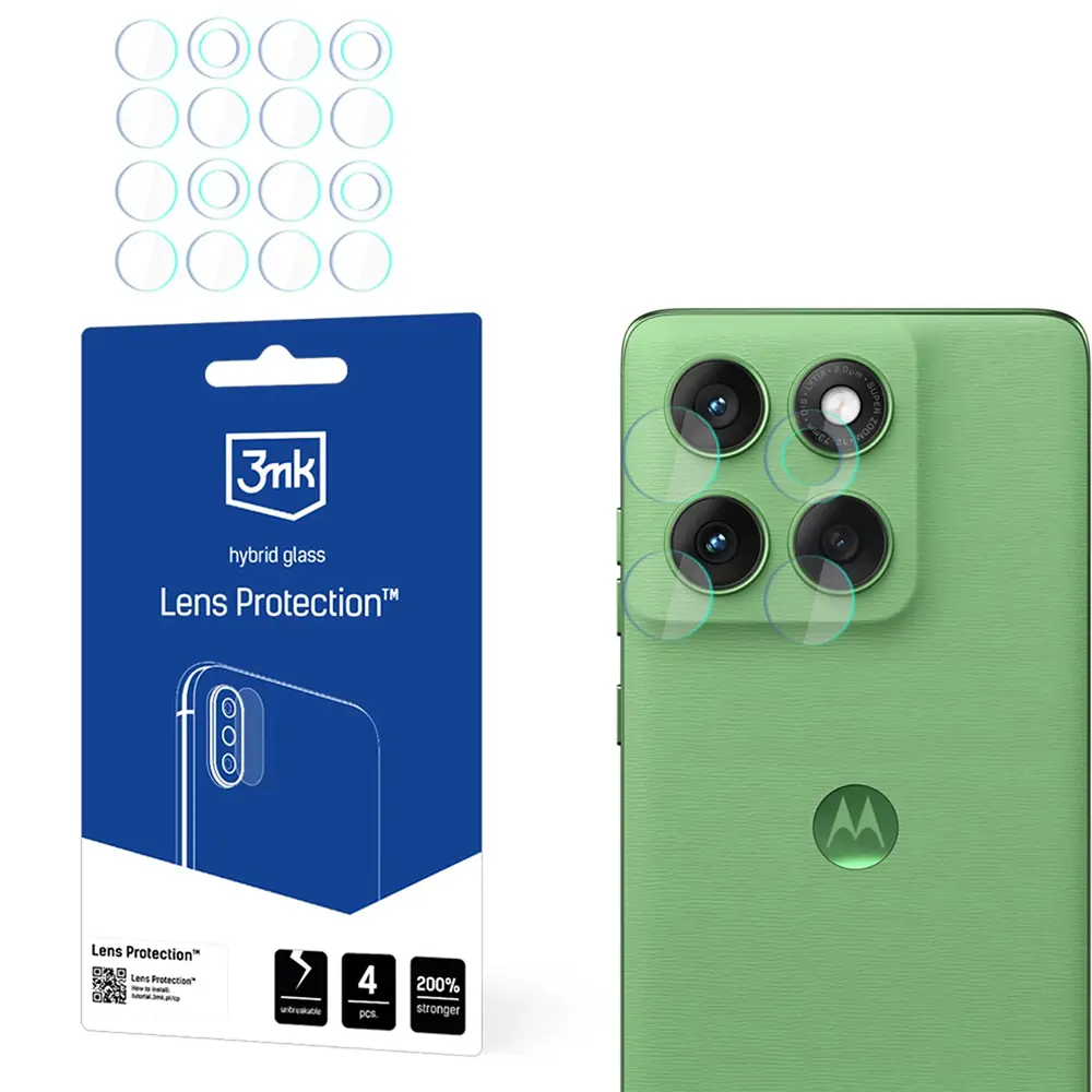 3mk - Lens Protection (4 ks) ochranné sklo objektivu na Motorola Edge 60 – průhledné