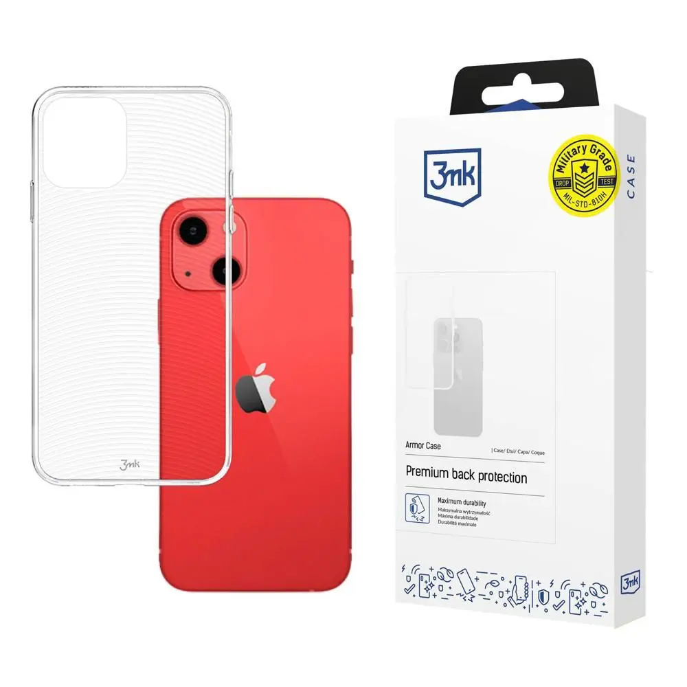 3mk Armor Case iPhone 13 Průhledný