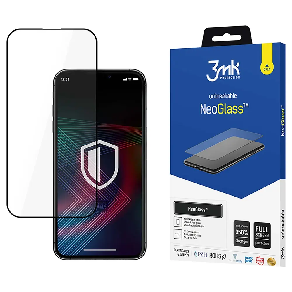 3mk NeoGlass Ochranné sklo iPhone 14 Pro Max Černá