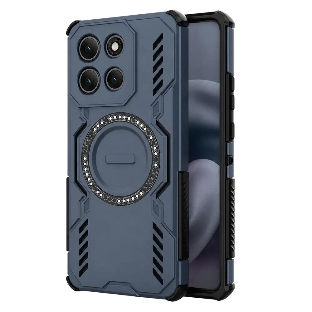 Techsuit - ArmorMag odolné pouzdro s magnetickým držákem pro Motorola Moto G86 Power - modré