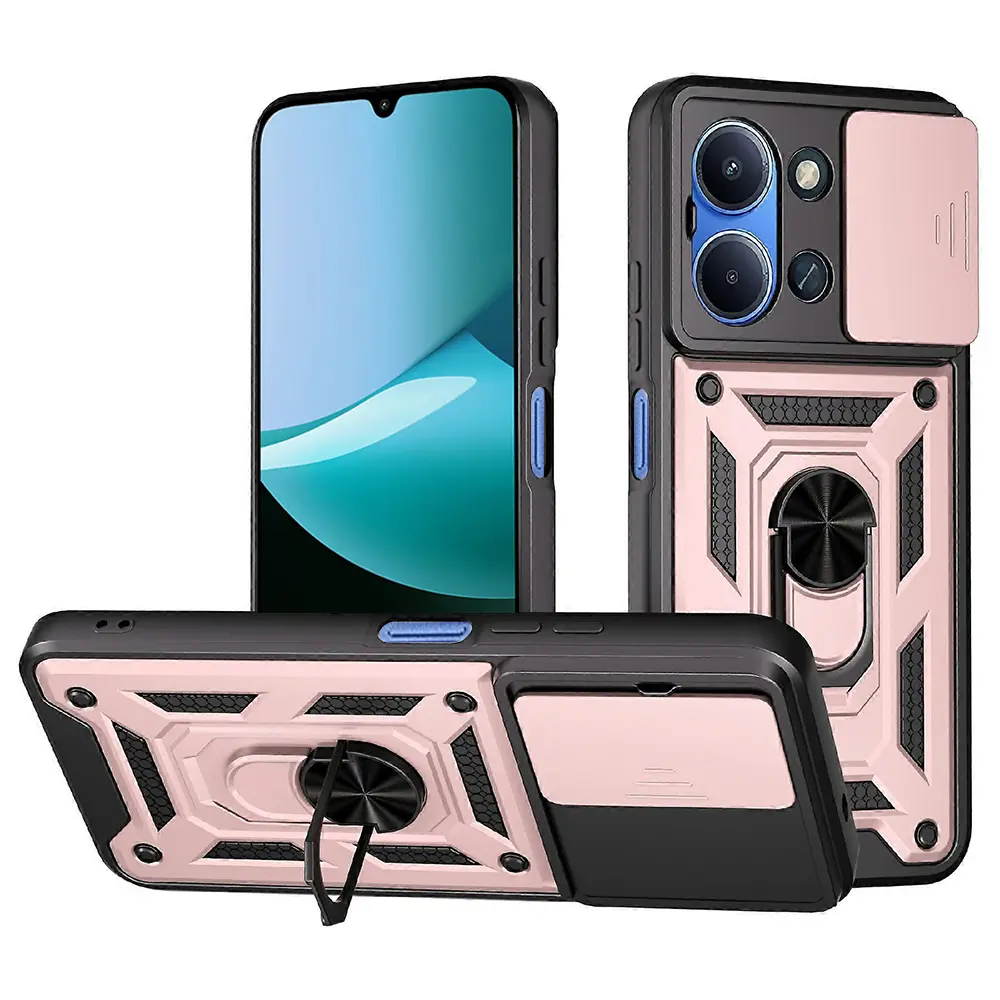 Techsuit CamShield Series Xiaomi Redmi 15C 4G / 5G růžově zlatý