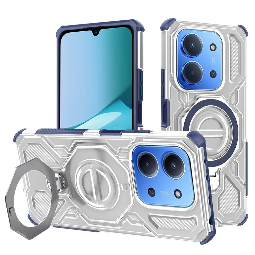 Techsuit Carbon Shield PRO pro Xiaomi Redmi 15C 4G/5G Poco C85 4G modrý průhledný