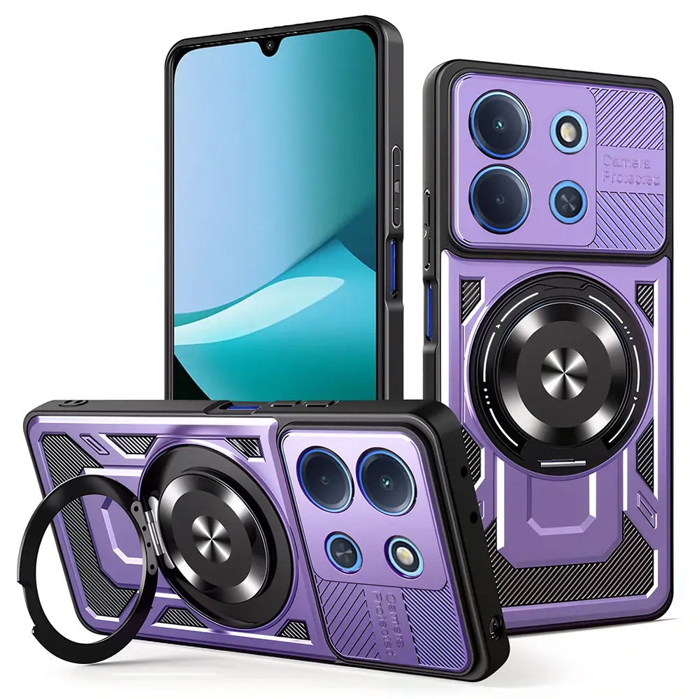 Techsuit RuggedCam pro Xiaomi Redmi 15C 4G / 5G fialová