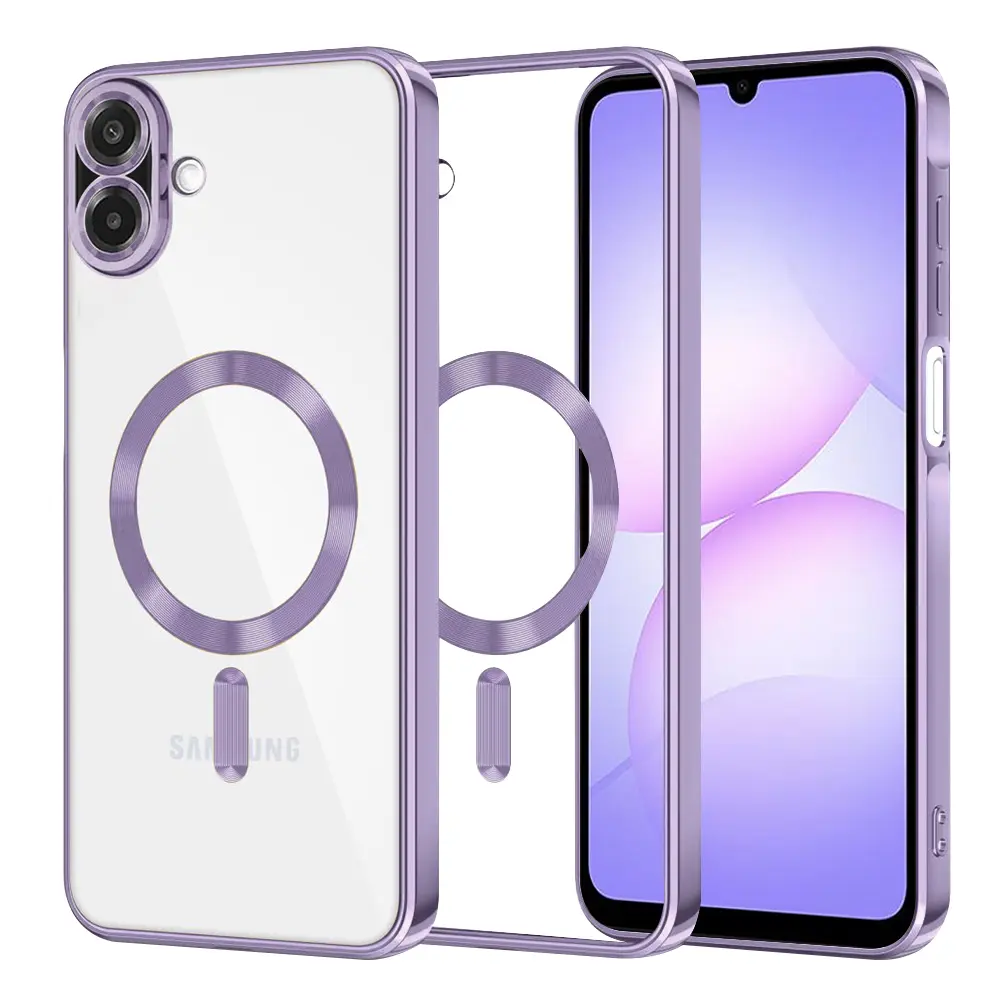 Techsuit Luxury Crystal MagSafe pro Samsung Galaxy A07 4G světle fialová