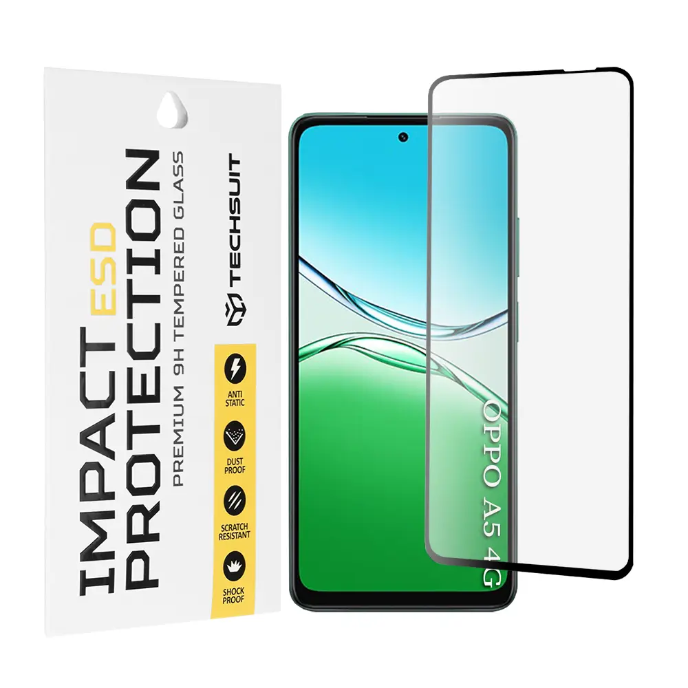 Techsuit ESD sklo pro Oppo A5 4G A5 5G černé