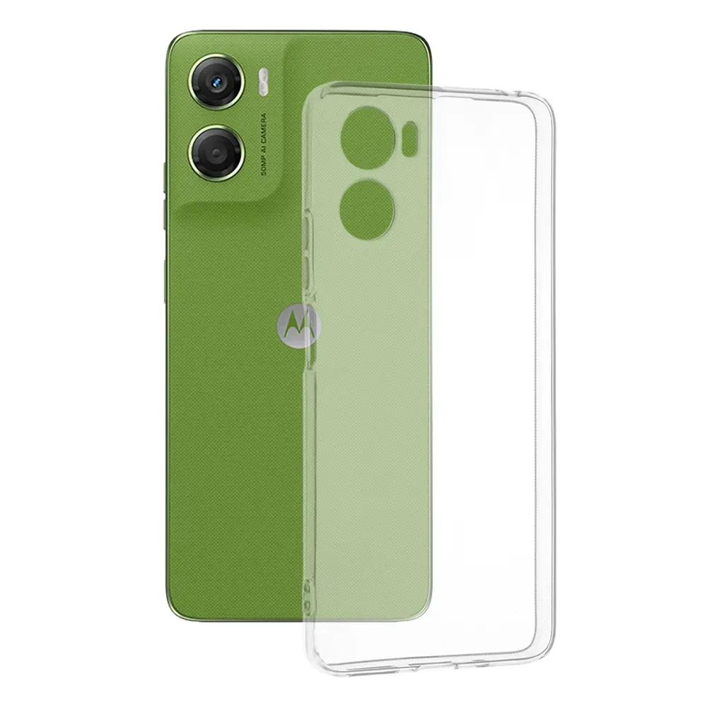Techsuit silikonové pouzdro Motorola Moto G06 průhledné
