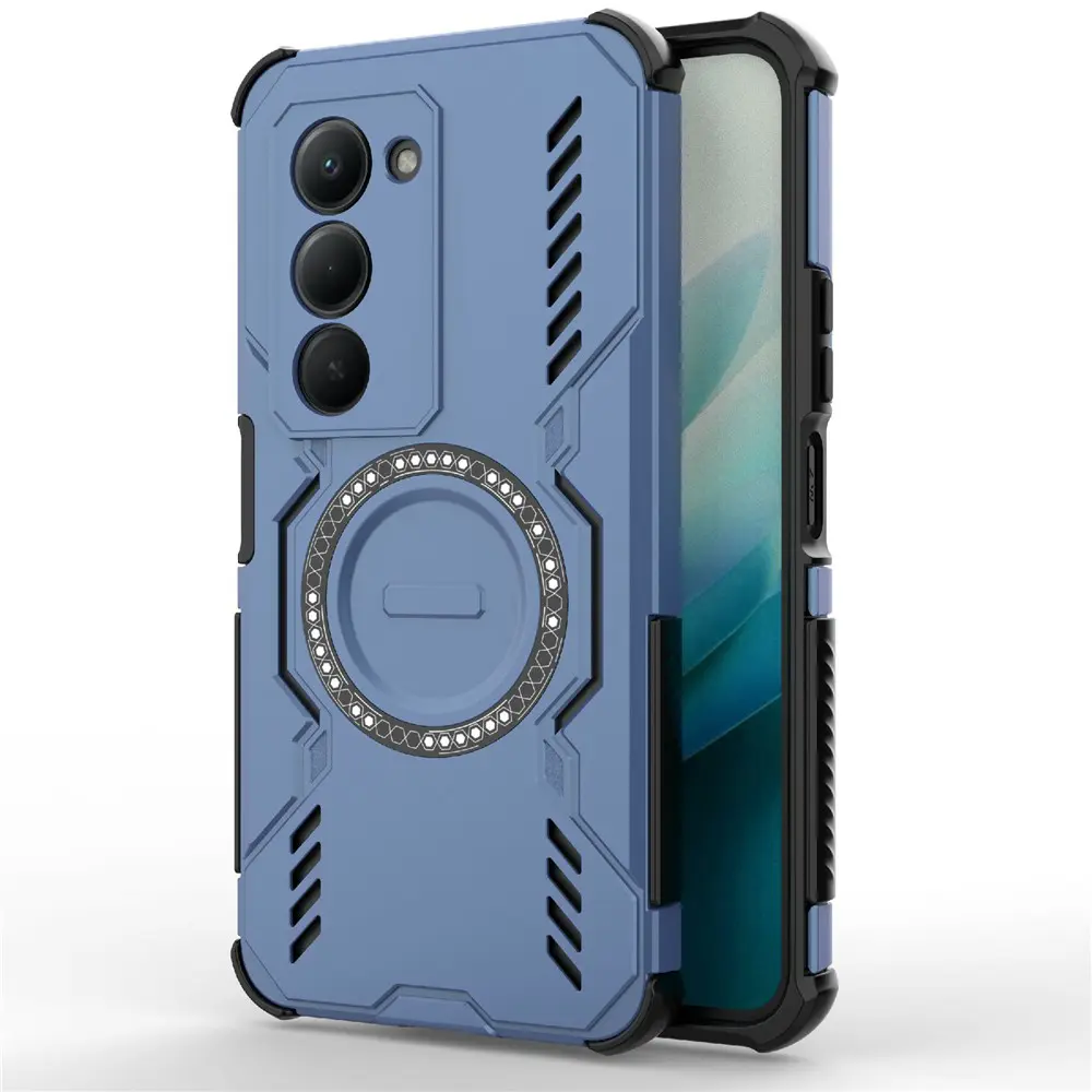 Pouzdro Techsuit ArmorMag pro Xiaomi Redmi 15 4G Redmi 15 5G modré