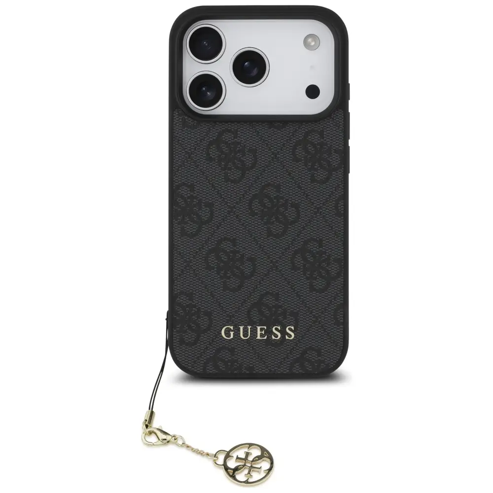 Zadní kryt Guess 4G Charm pro iPhone 17 Pro Tone on Tone Grey