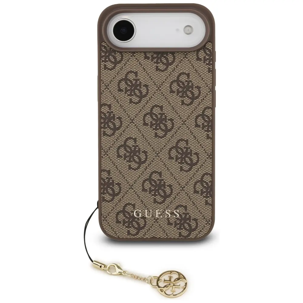 Guess 4G Charm MagSafe Zadní Kryt pro iPhone Air Tone on Tone Brown GUHMP17MGF4GCW