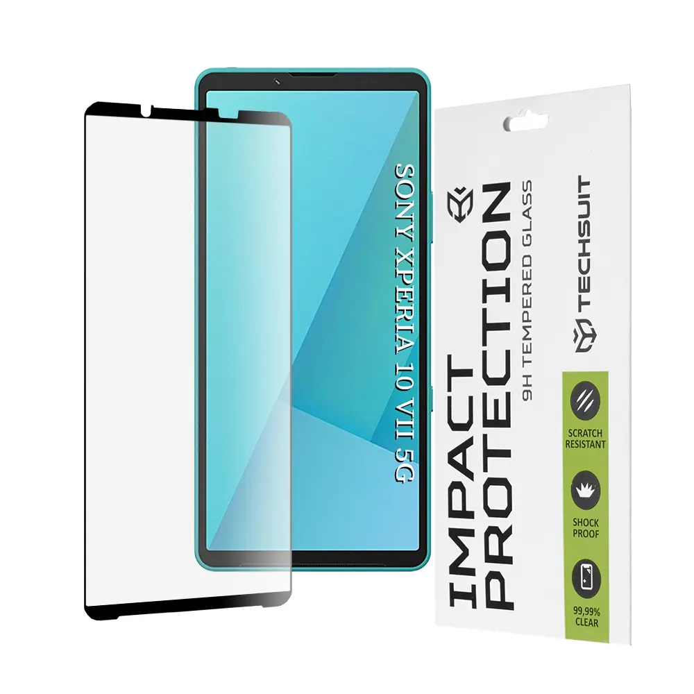 Ochranné sklo Techsuit 111D pro Sony Xperia 10 VII černé