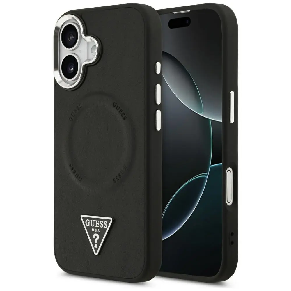 Guess Hardcase Triangle Logo MagSafe iPhone 17 Černá