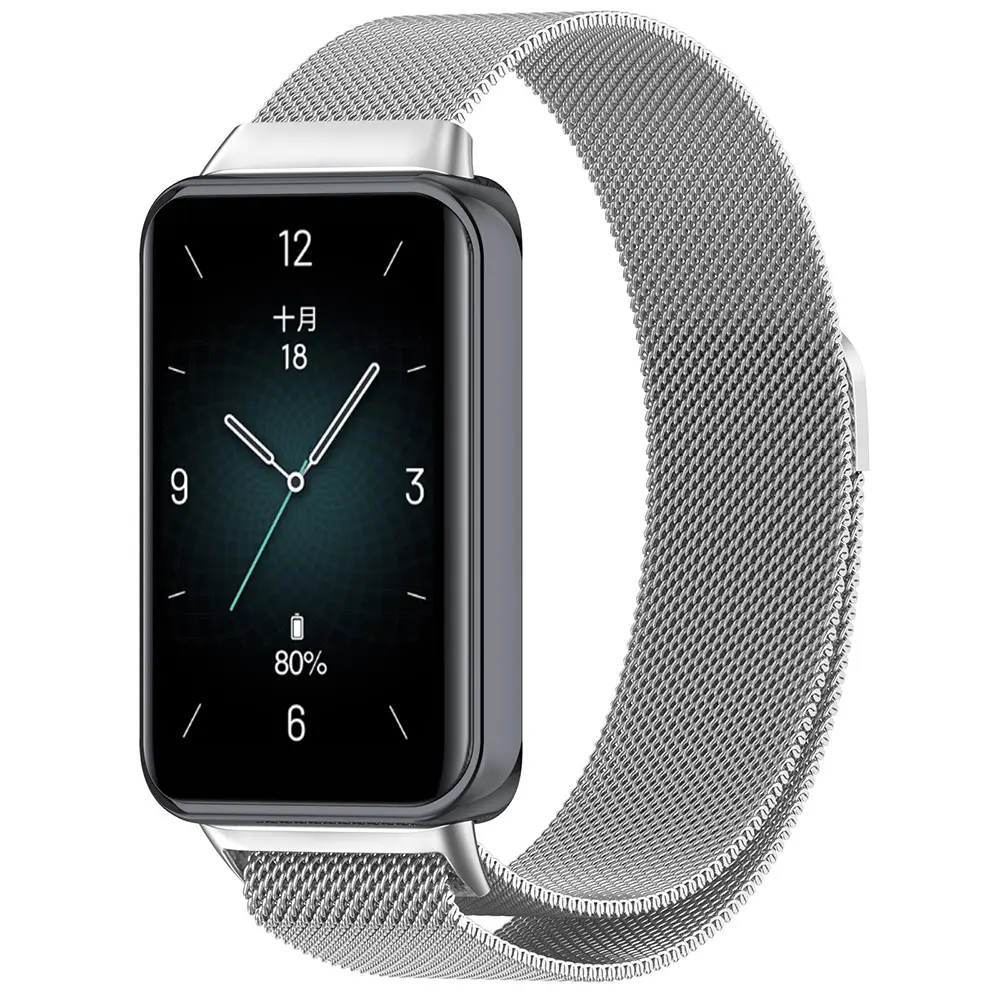 Řemínek k hodinkám Techsuit Honor Band 9 stříbrný