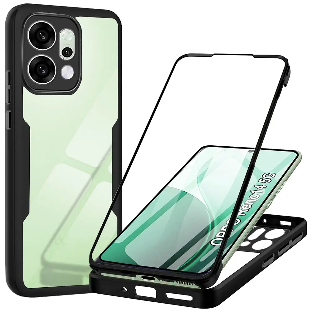 Techsuit ColorVerse 360 Series + Ochranné sklo Oppo Reno14 Černá