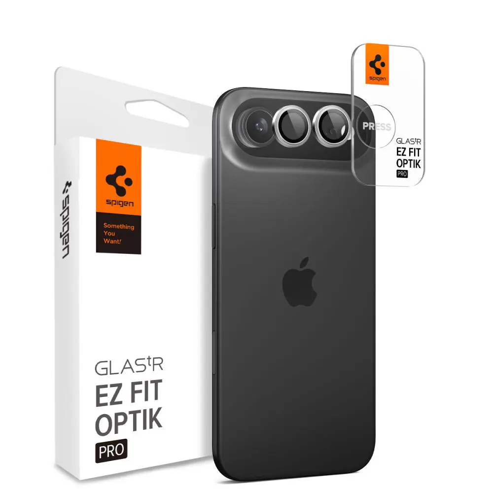 Spigen Optik.tR EZ Fit Pro sklo na kameru (2 ks) iPhone 17 Air stříbrná