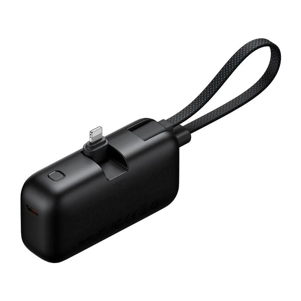 Mcdodo Power Bank FreeKit Series MC-7800 s kabelem Lightning 5000mAh 22.5W černá