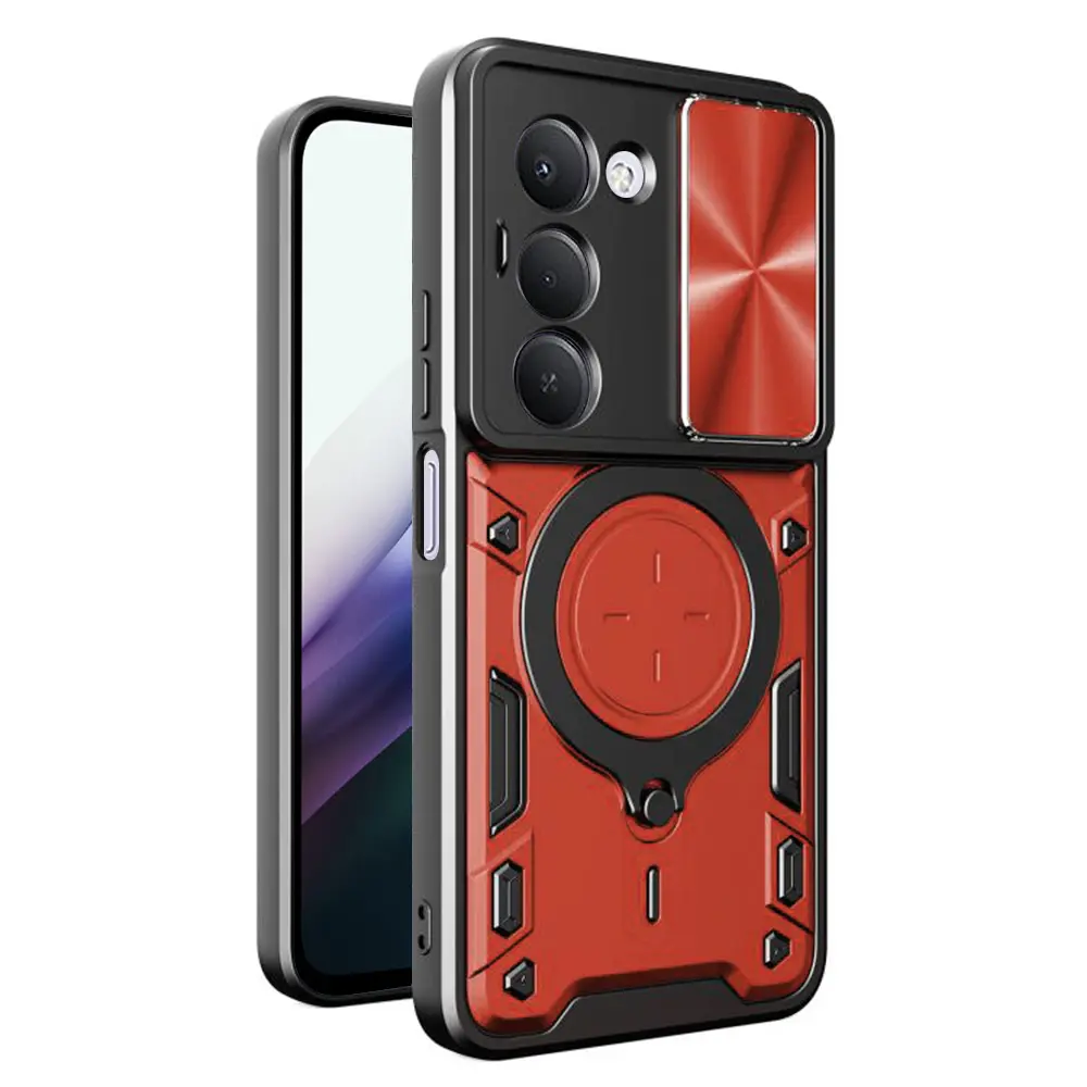 Techsuit CamGuard Pro pro Xiaomi Redmi 15 4G / Redmi 15 5G červená