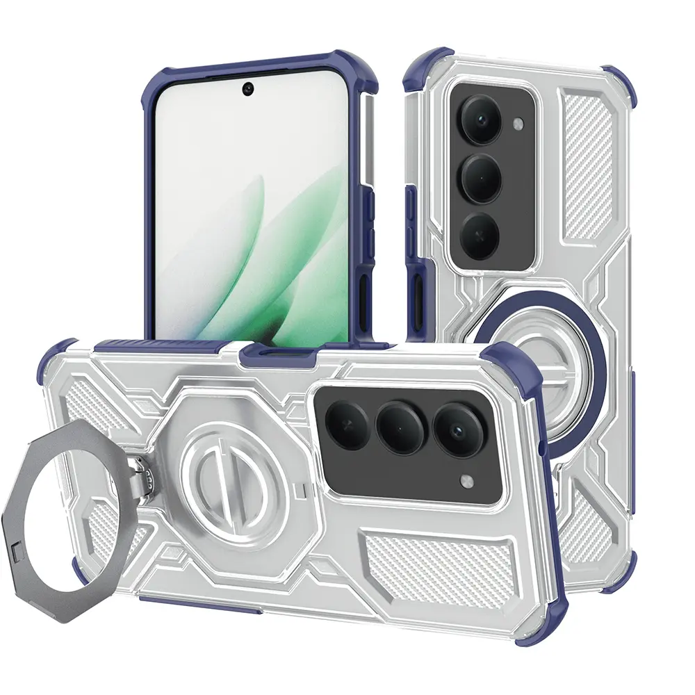 Techsuit Carbon Shield PRO pro Xiaomi Redmi 15 4G/5G modrý průhledný