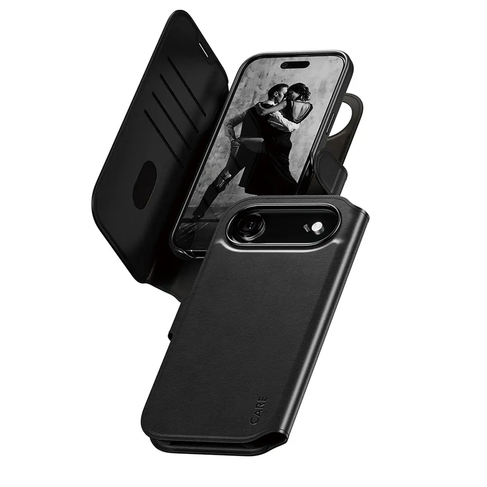 Pouzdro PanzerGlass CARE MagSafe Tango Two-in-One Wallet iPhone 17 Air černé