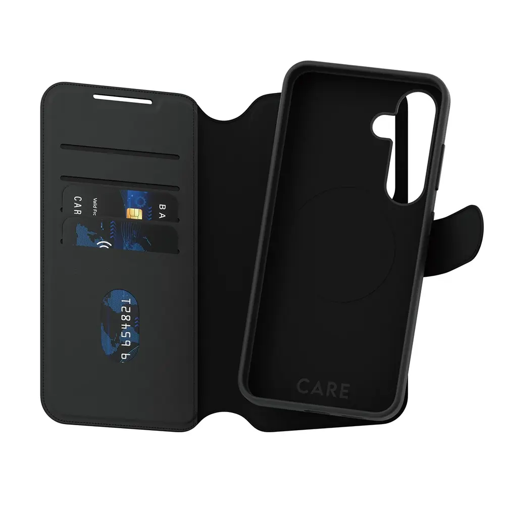 Pouzdro PanzerGlass CARE Feature Case Tango Two-in-One Wallet Samsung Galaxy S25 černé