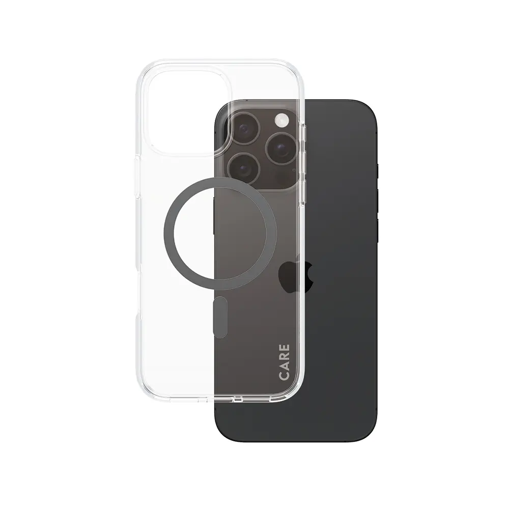 PanzerGlass® CARE Flagship Urban Combat černý MagSafe iPhone 16 Pro Max průhledný