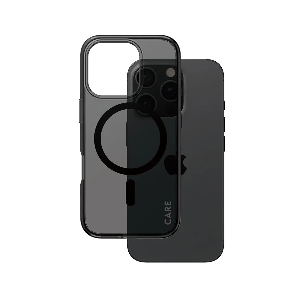 PanzerGlass® CARE Flagship Urban Combat černý MagSafe iPhone 16 Pro kouřový