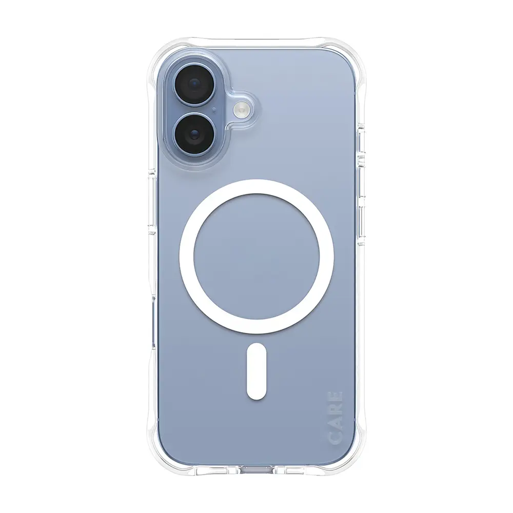 PanzerGlass® CARE Fashionable pouzdro s bílým MagSafe iPhone 17 průhledné