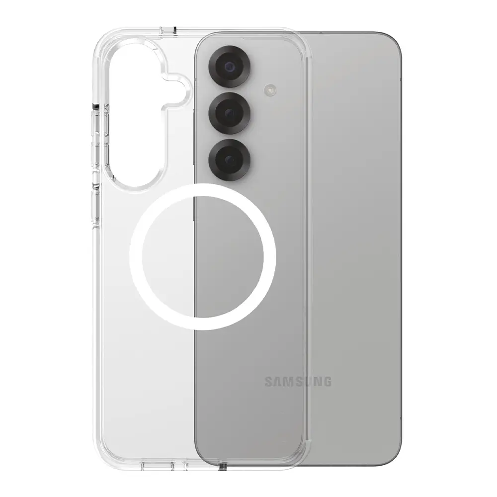 PanzerGlass® CARE Flagship Urban Combat bílý Qi kompatibilní Samsung Galaxy S25 Plus průhledný
