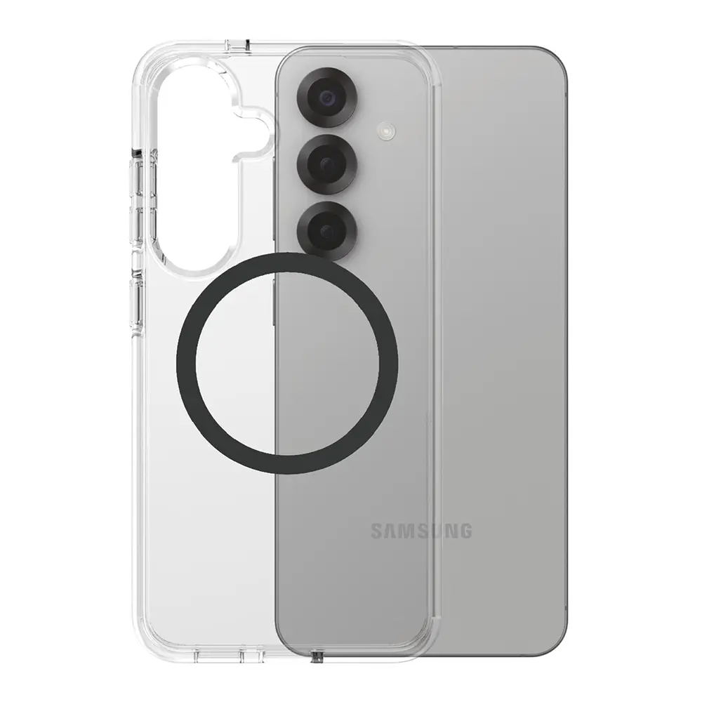 PanzerGlass® CARE Flagship Urban Combat černá Qi kompatibilní Samsung Galaxy S25 průhledný