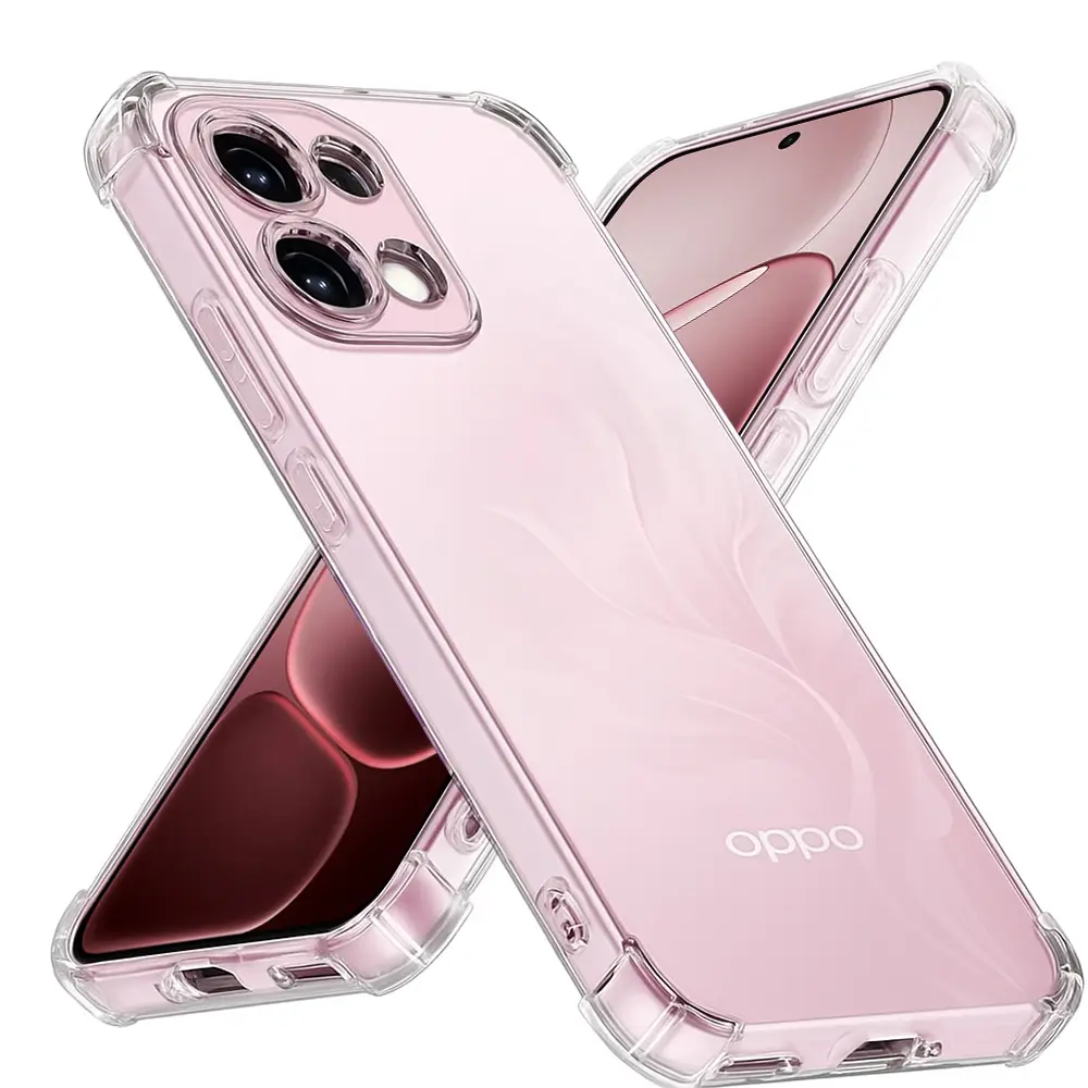 Techsuit Shockproof průhledný silikonový obal pro Oppo A6 Pro 4G A6 Pro 5G průhledný