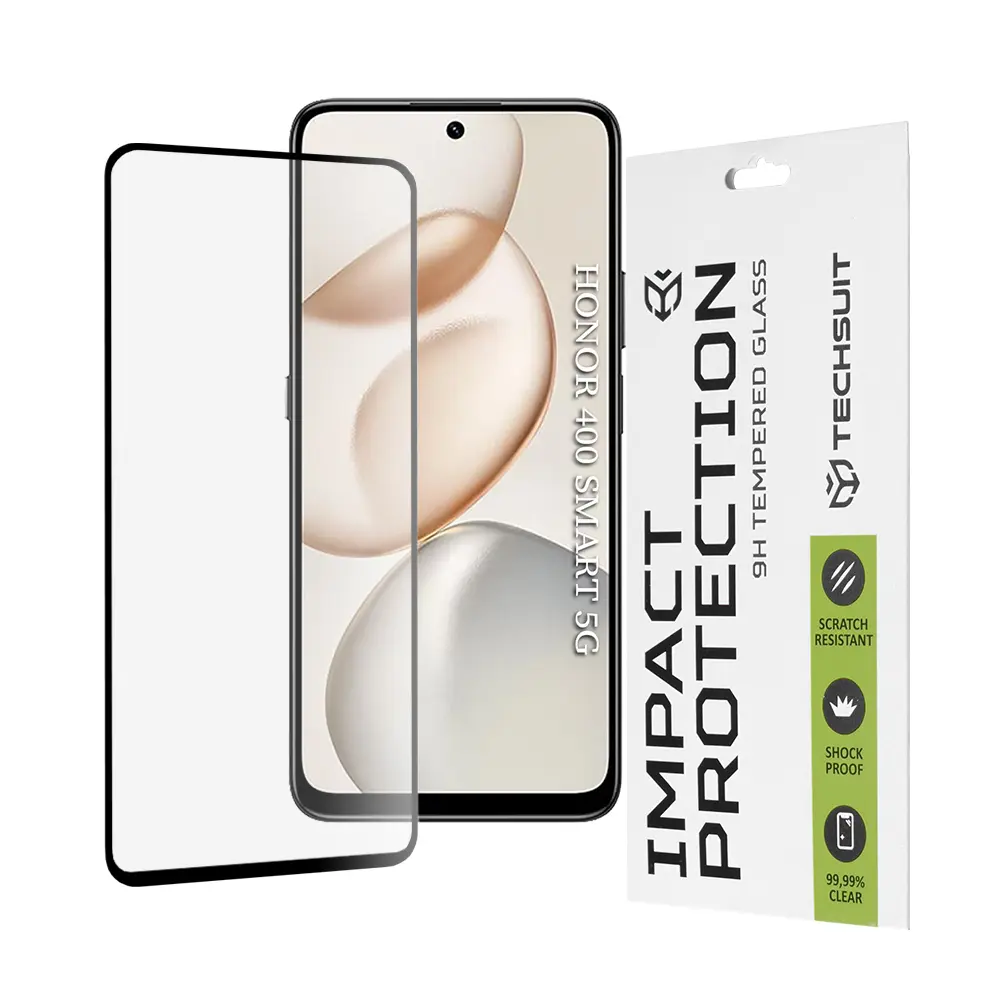 Ochranné sklo Techsuit 111D pro Honor 400 Smart 5G černé