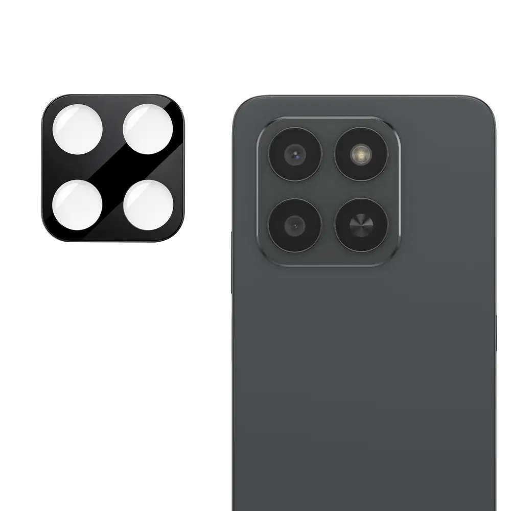 Techsuit - Sklo na fotoaparát - Honor 400 Smart 5G 400 Smart 4G X7d 4G - černá