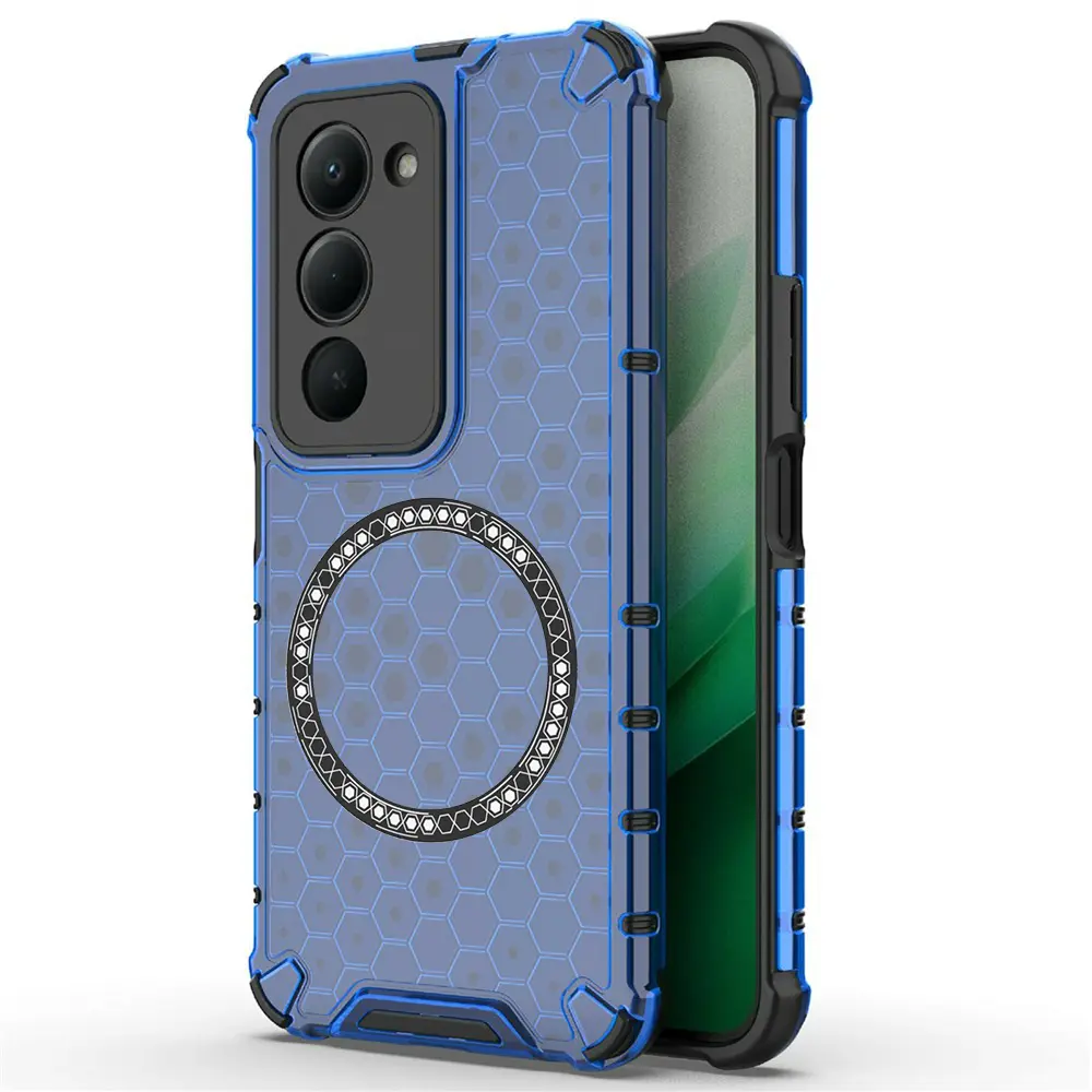 Techsuit HoneyComb Shield MagSafe pro Xiaomi Redmi 15 4G / Redmi 15 5G modrá