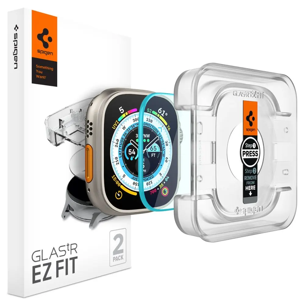 Ochranné sklo pro Apple Watch Ultra 49mm Spigen Glass EZ Fit 2