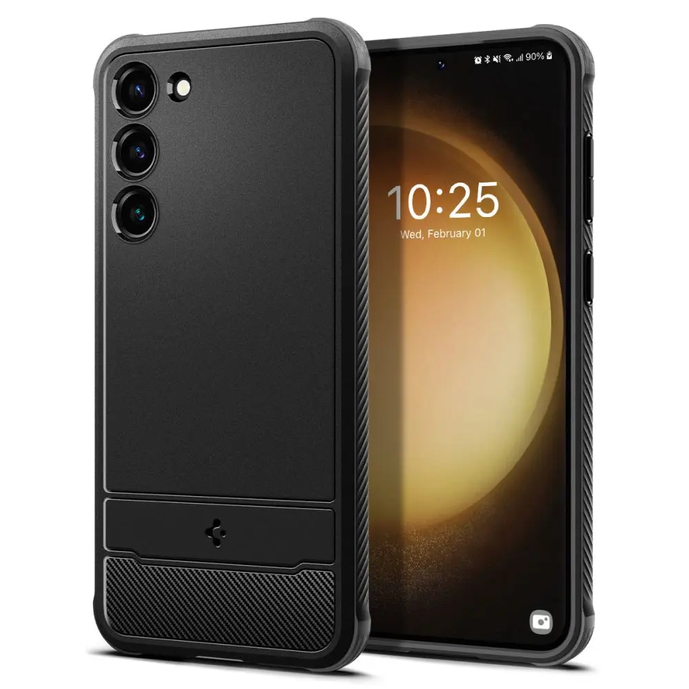 Pouzdro Spigen Rugged Armor pro Samsung Galaxy S23 černé