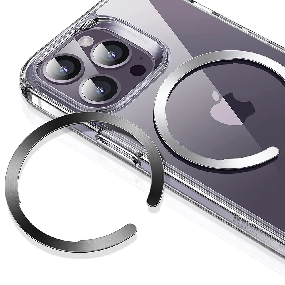 ESR Adapter HaloLock (2 balení) kompatibilní s MagSafe univerzální kroužek na telefon pro Samsung iPhone černá stříbrná