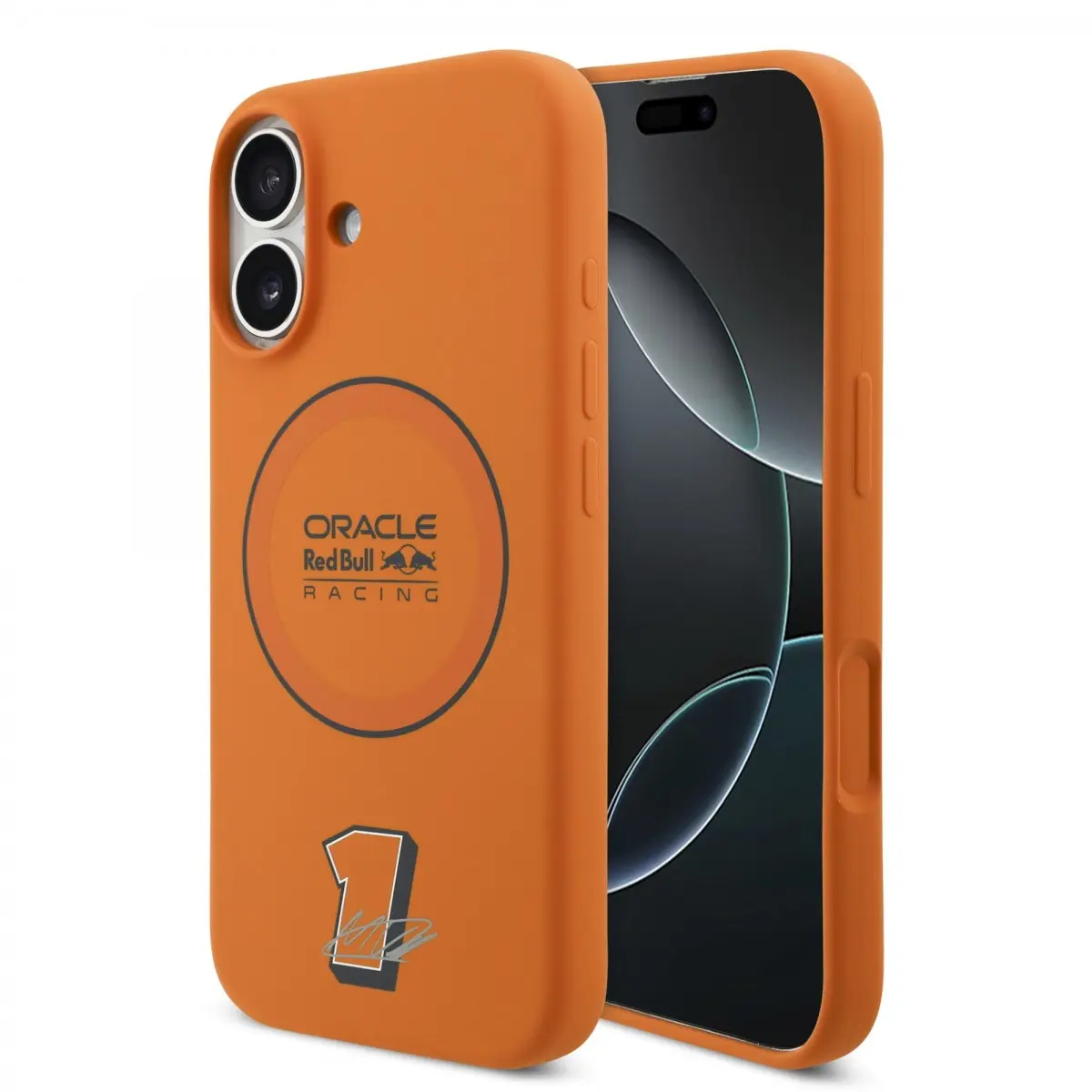 Zadní kryt Red Bull Silicone Blue Ring MagSafe pro iPhone 17 Orange
