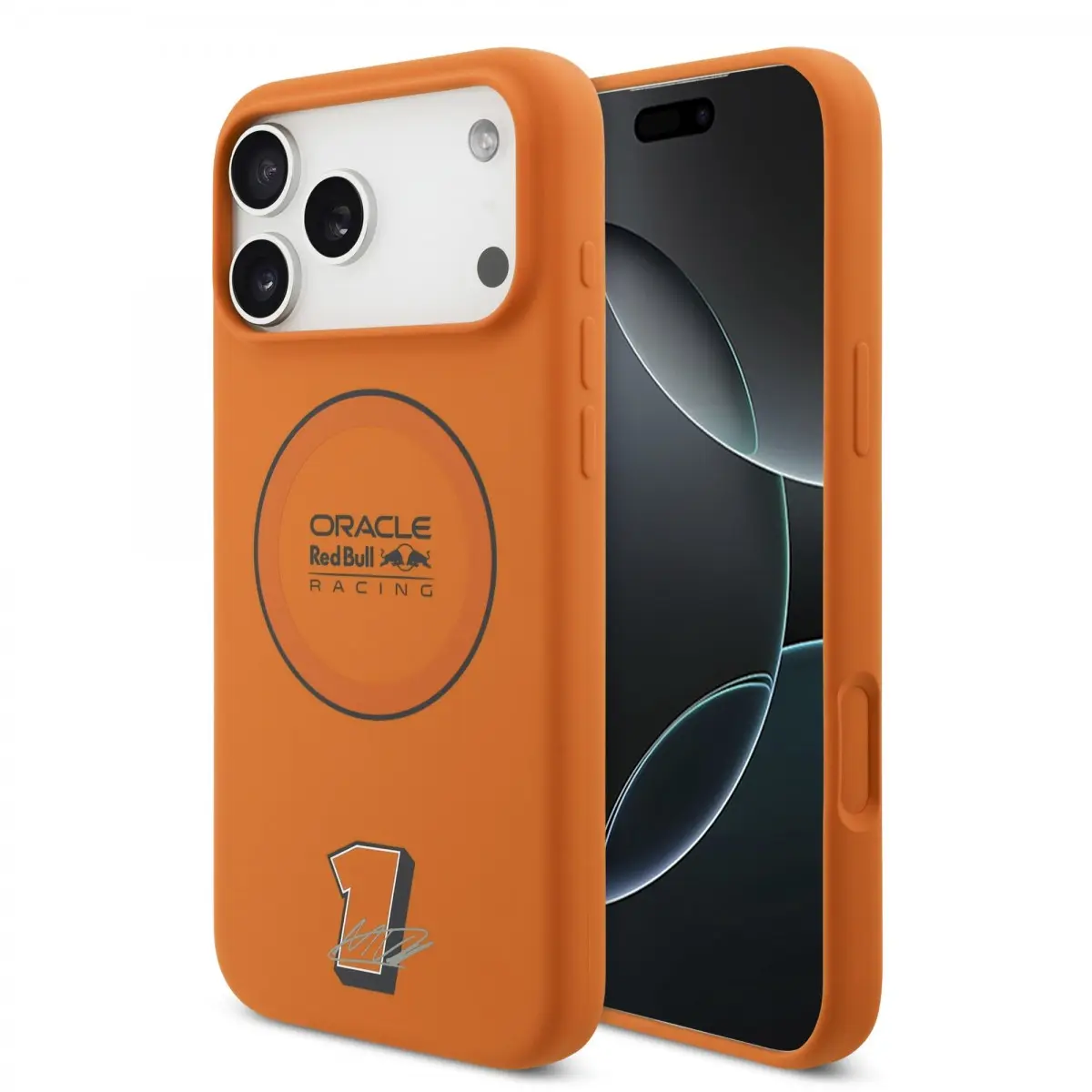 Zadní kryt Red Bull Silicone Blue Ring MagSafe pro iPhone 17 Pro Max Orange