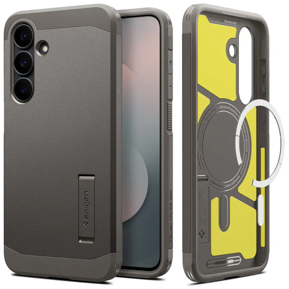 Spigen - Tough Armor MagSafe pouzdro pro Samsung Galaxy S25 FE - Gunmetal