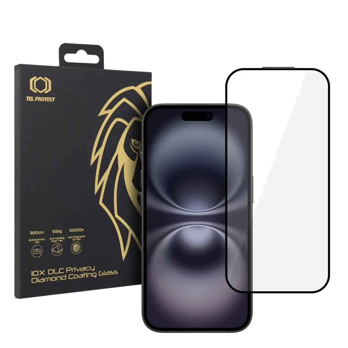 Tvrzené sklo Tel Protect 10X HD DLC Diamond Coating pro iPhone 16