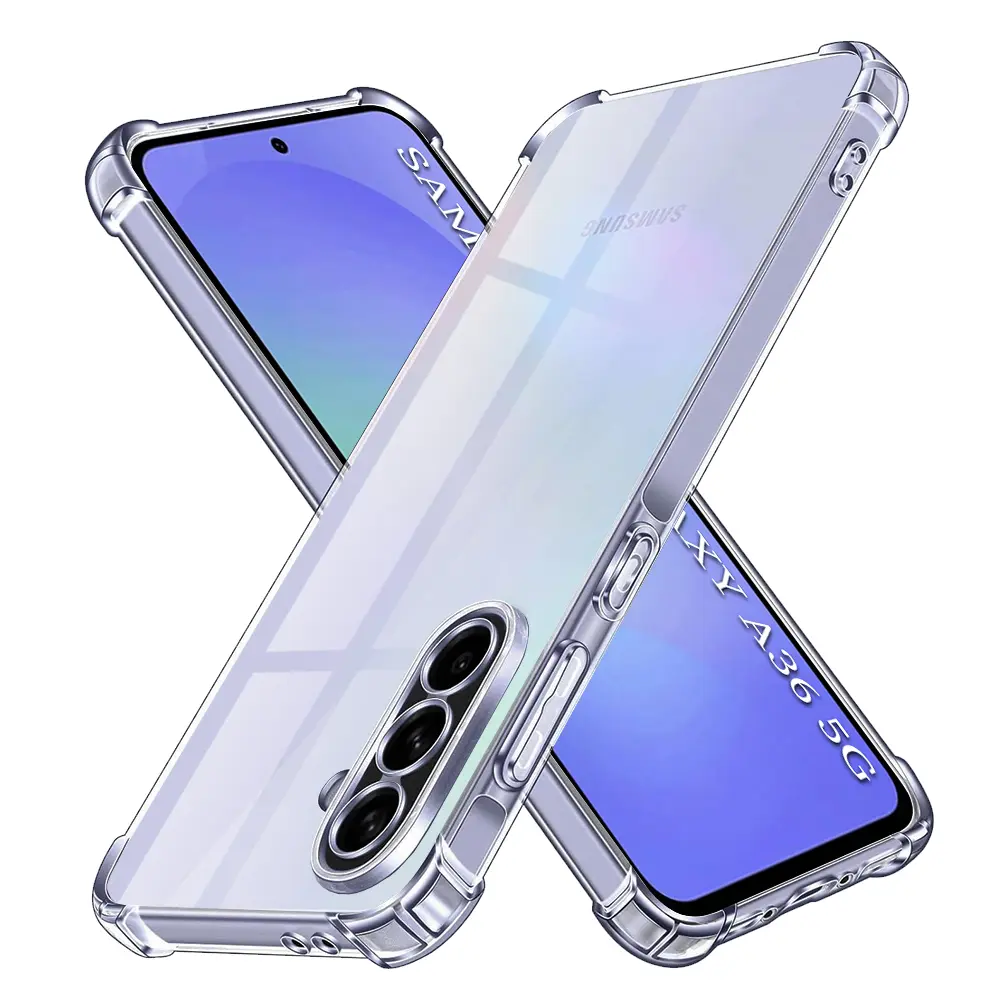 Techsuit nárazuvzdorný průhledný silikon Samsung Galaxy A36 5G