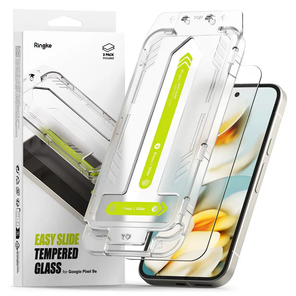 Ringke Easy Slide Tempered Glass 2 kusy Google Pixel 9a průhledné
