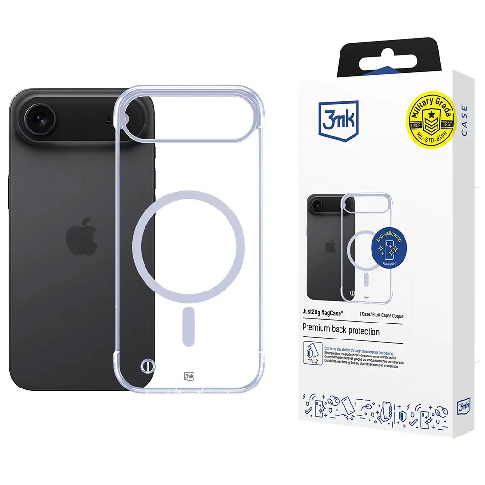 3mk Just20g MagCase iPhone 17 Air průhledný