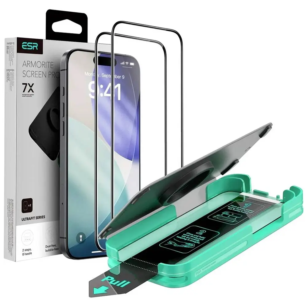 ESR ochranné sklo armorite ultrafit 2 kusy iPhone 17 Air průhledné