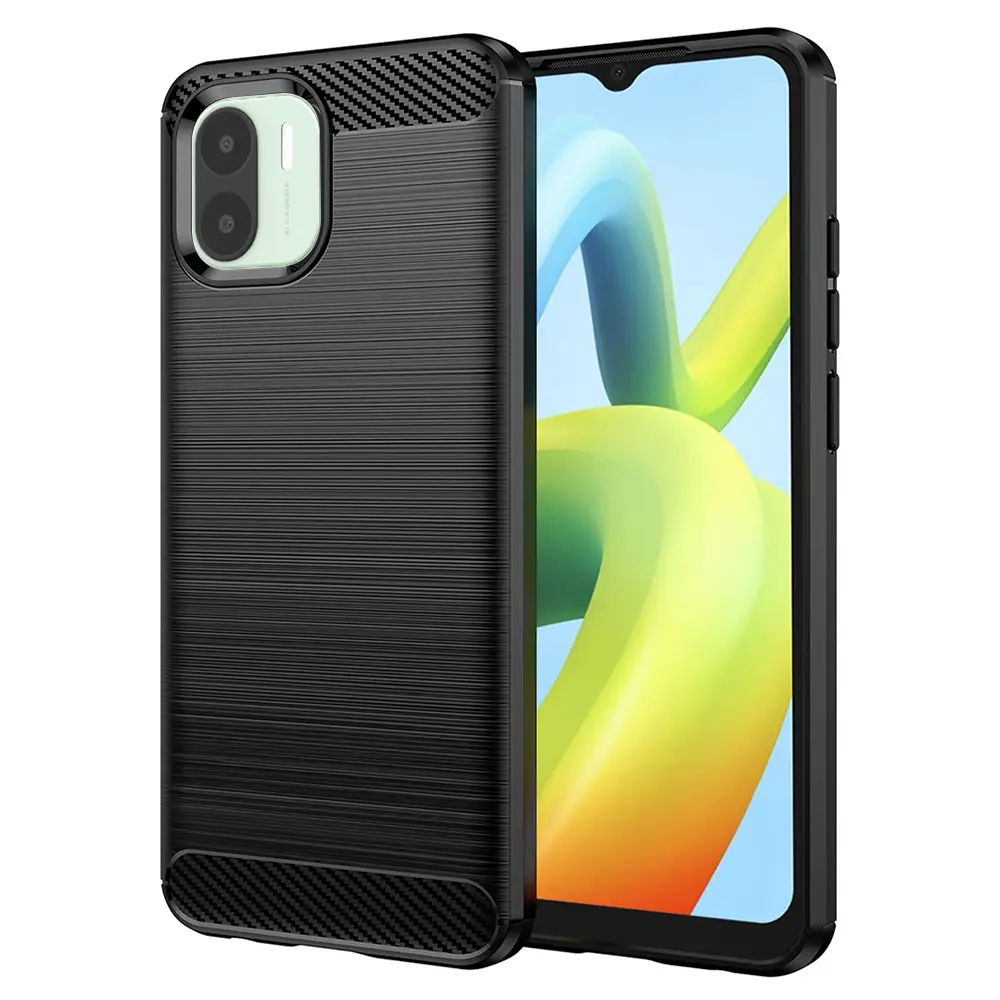 Techsuit karbon silikon Xiaomi Redmi A1 A2 černý