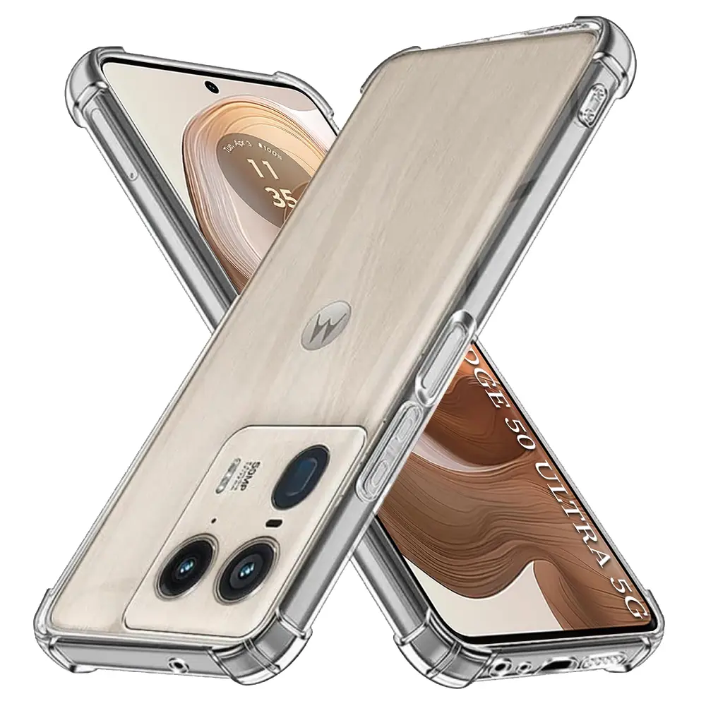 Techsuit nárazuvzdorný průhledný silikon pro Motorola Edge 50 Ultra