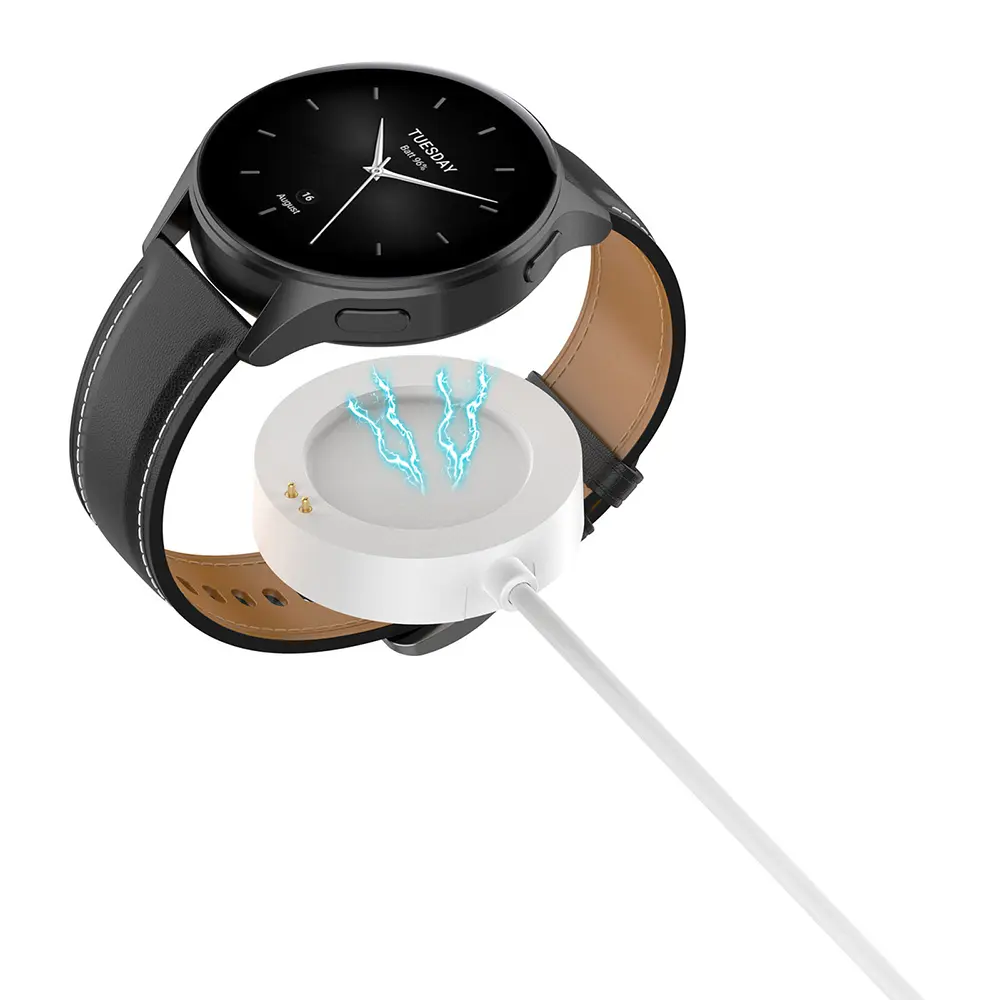 Techsuit bezdrátový nabíjecí kabel (TXC5) pro Xiaomi Watch S4 2 S3 H1 Watch2 Pro S2 bílý