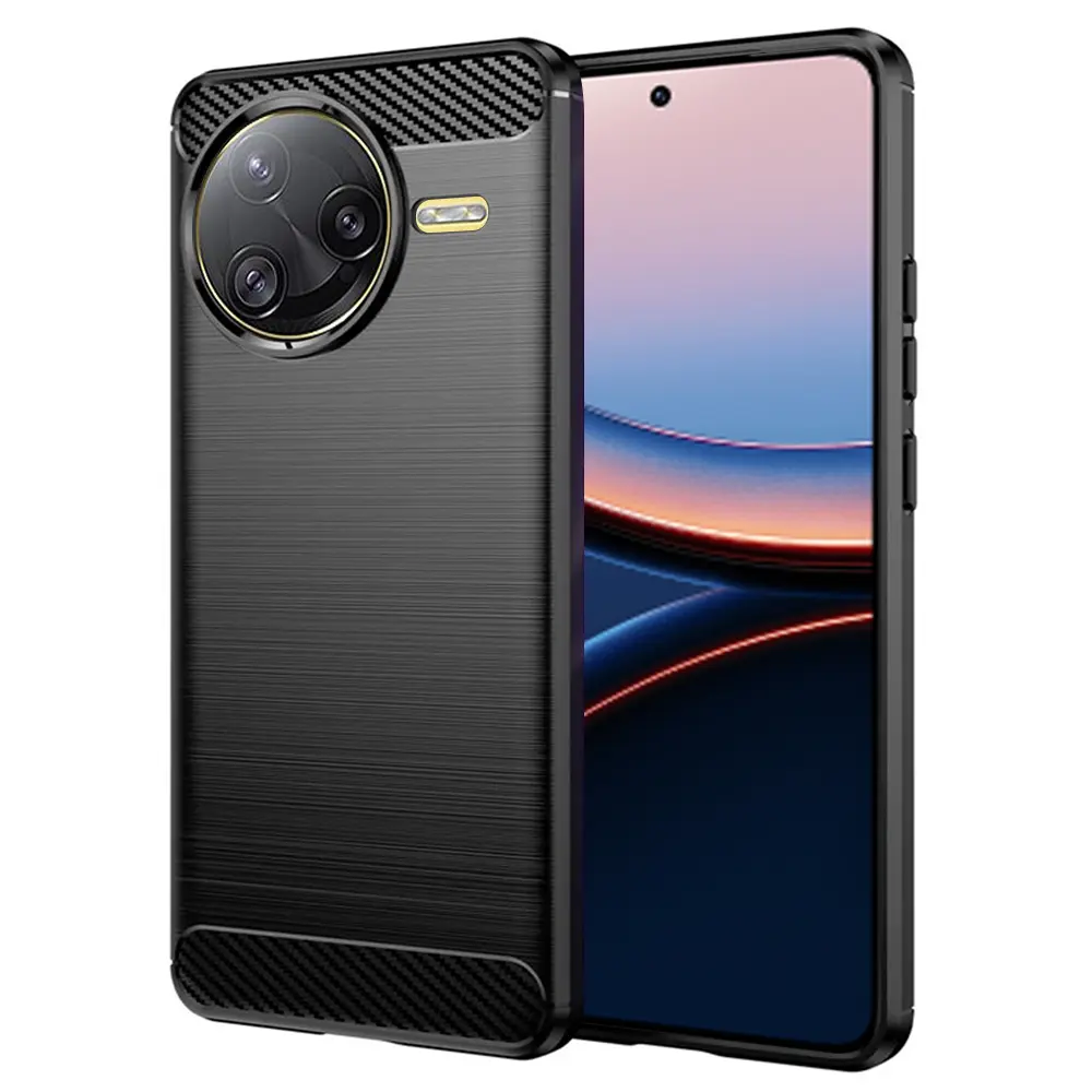 Techsuit Carbon Silicone Xiaomi Poco F7 Ultra černý kryt