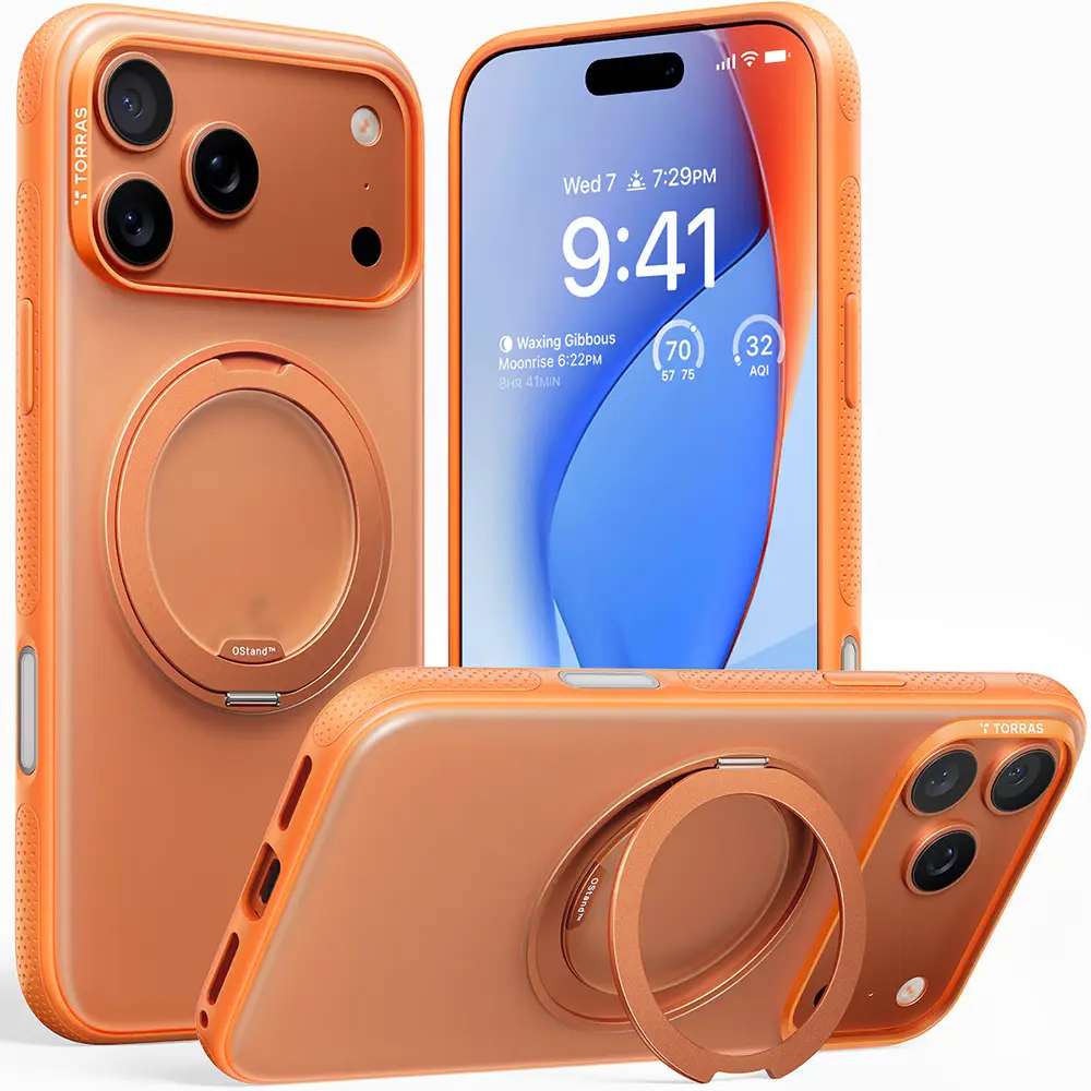 Torras Ostand R Fitness Series iPhone 17 Pro oranžový